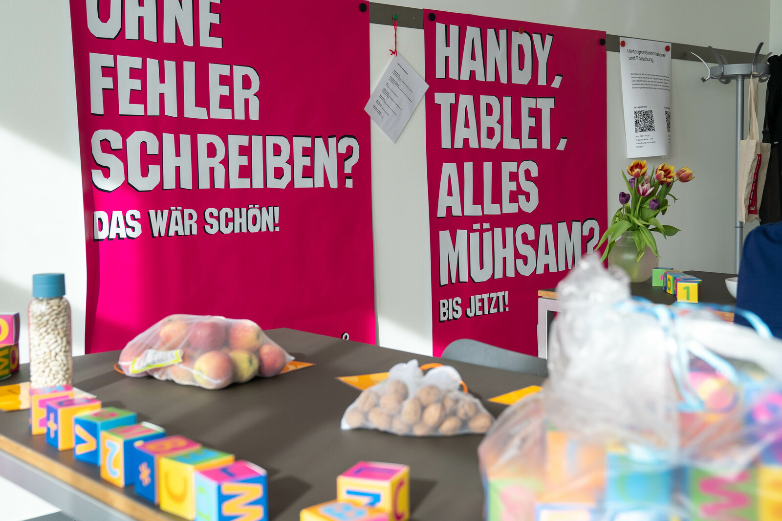 Die Einrichtung der Ausstellung