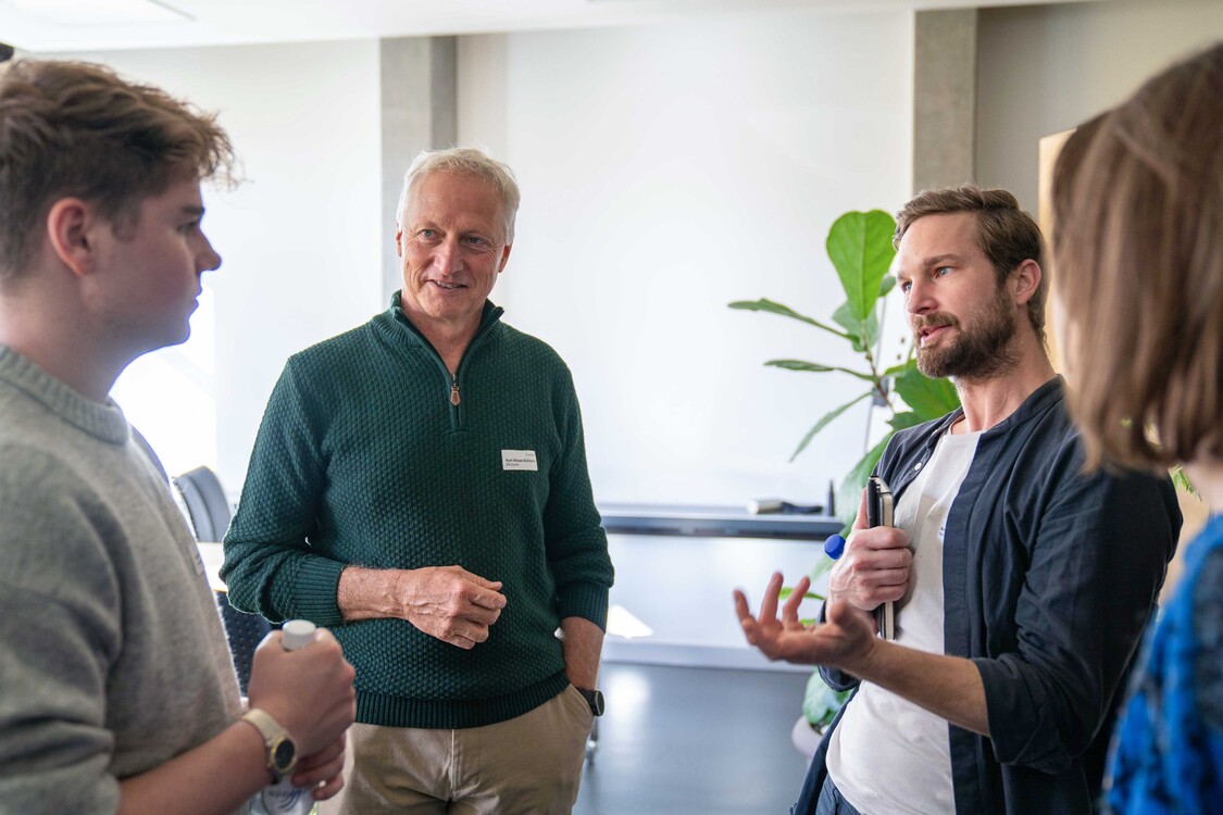 Veranstaltung Get-together Lernvolution, Gespräch Teilnehmende