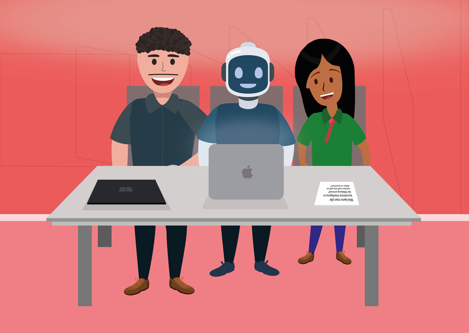 Illustration vom edu-Promptathon